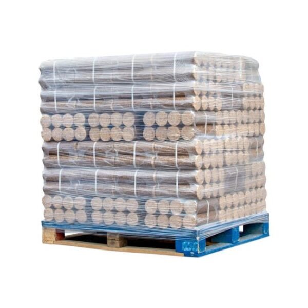 1000 kg de leña comprimida, leña densificada para estufa de leña o chimenea.