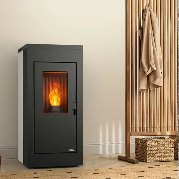 Estufa de pellet estanca (salida superior concéntrica) – Vulcano Silenzio UP – 9,2 Kw